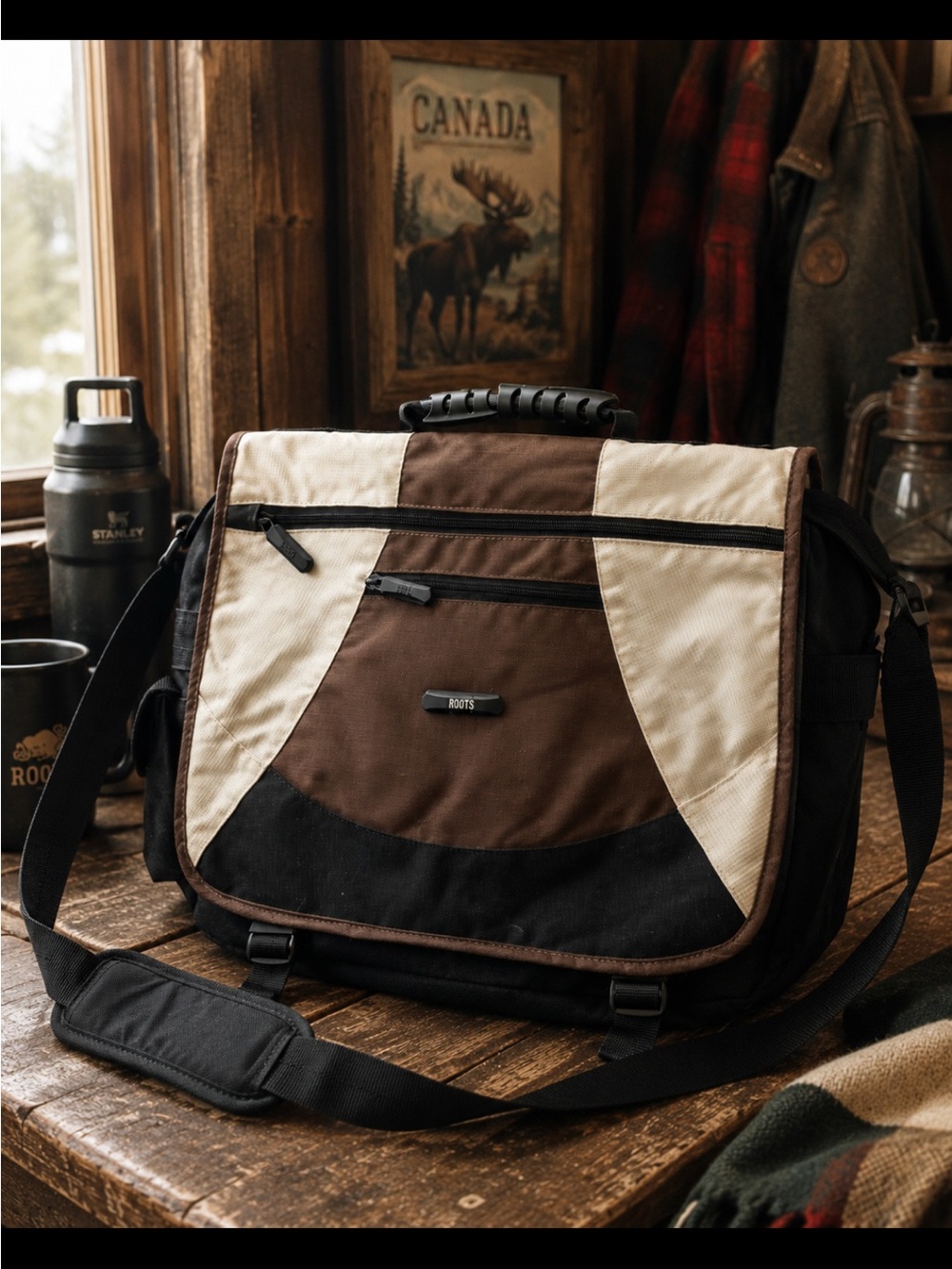 Vintage! ROOTS Messenger bag!